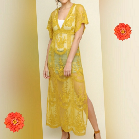 LAST 2! Umgee Boho Embroidered Lace Maxi Dress - Picture 11 of 11